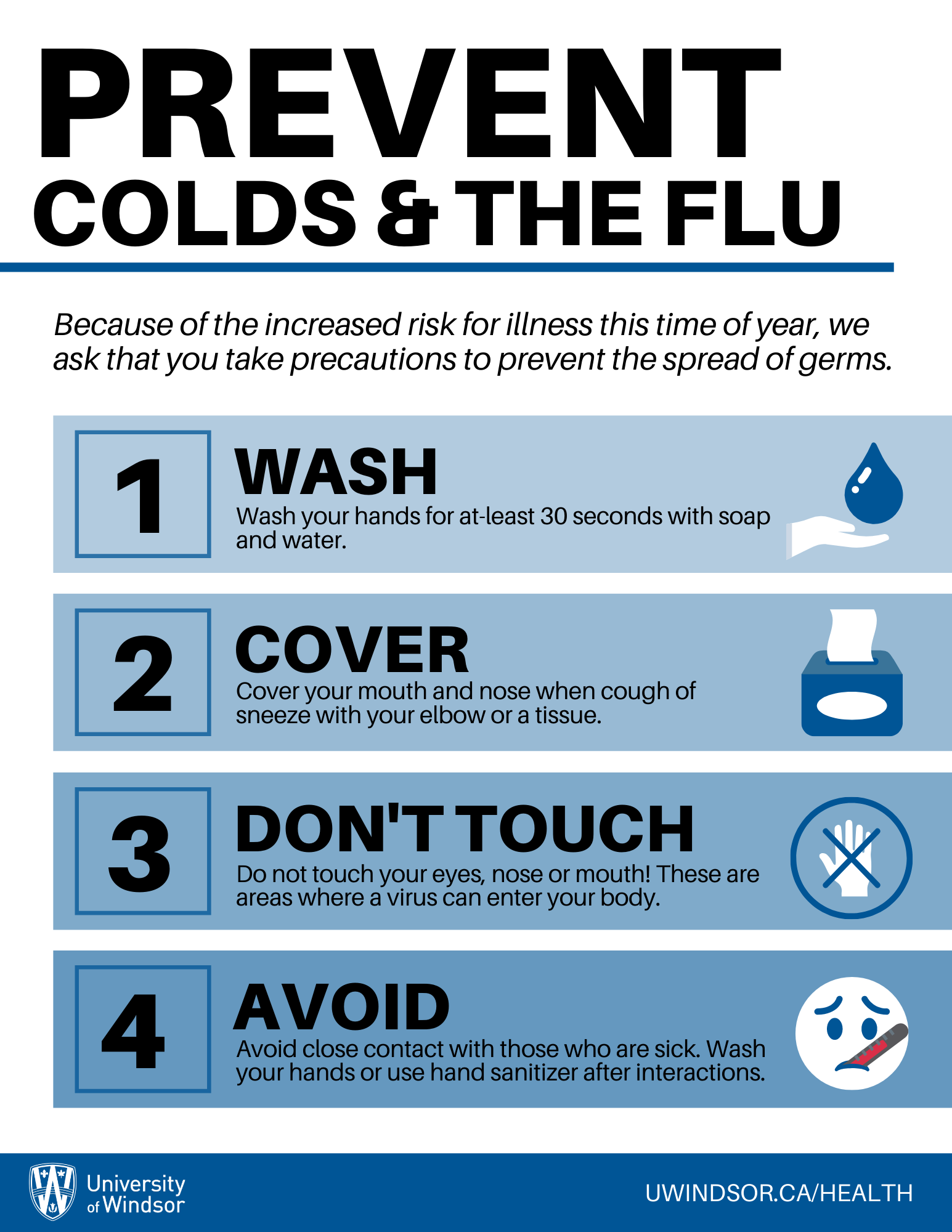 prevent colds and the flu poster