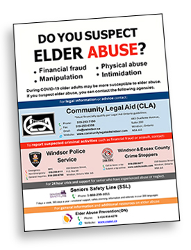 Poster: Do you suspect elder abuse?