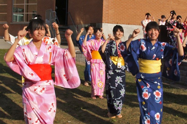 Japanese youth in national costume.
