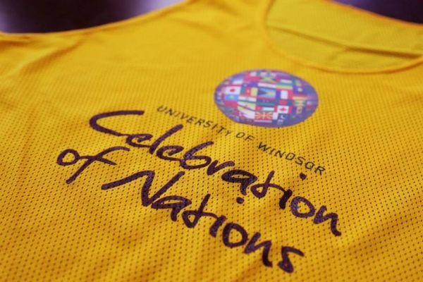 T-shirt with celebration of nations logo