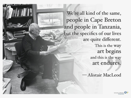 photo of Alistair MacLeod by Marty Gervais
