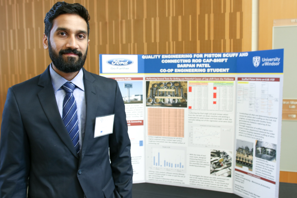 M.Eng student Darpan Patel completed his co-op placement at the Ford Motor Company of Canada.
